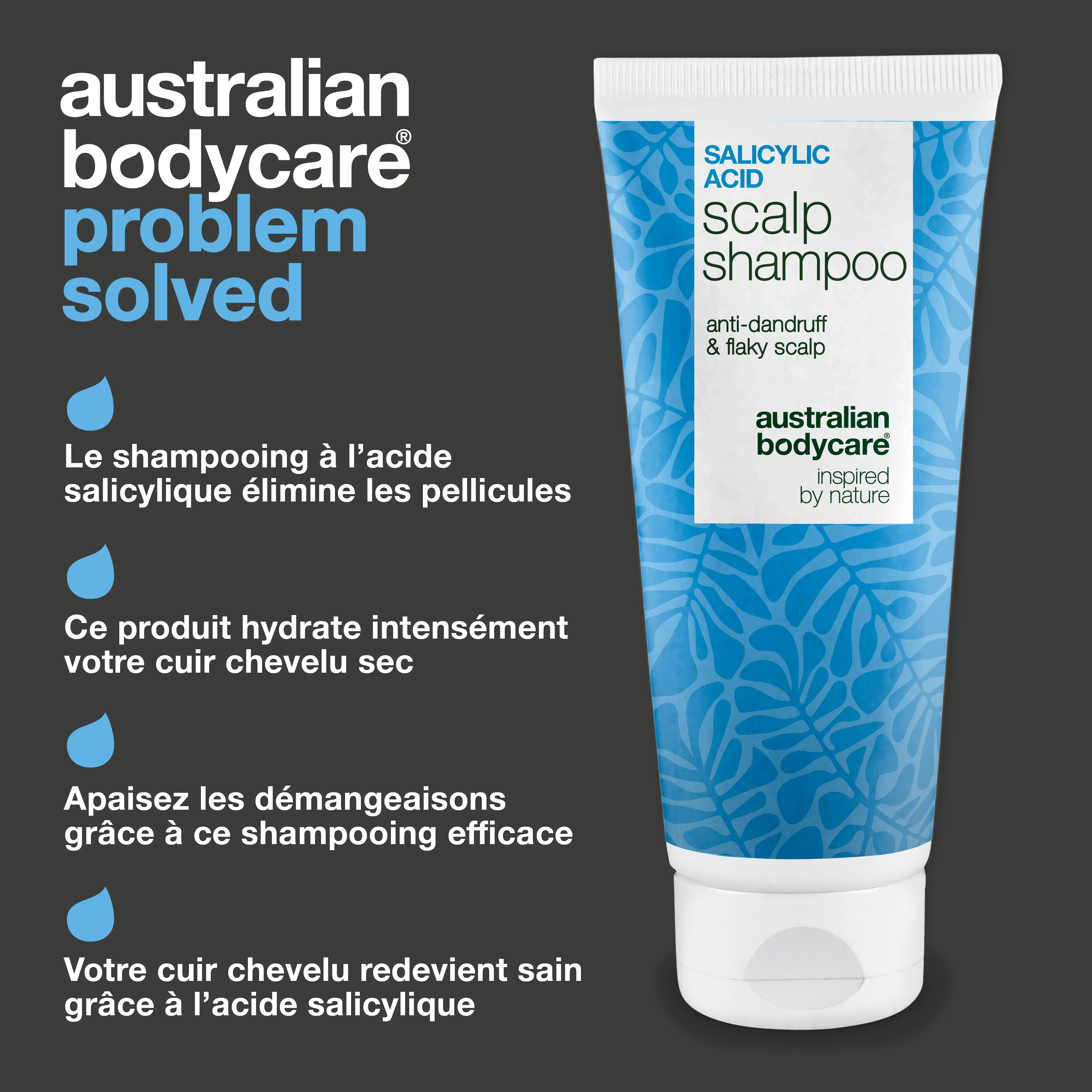 Shampooing Acide Salicylique : Pellicules et Démangeaisons — Dites adieu aux pellicules et au cuir chevelu sec. Ce shampooing exfolie et apaise les irritations avec de l'acide salicylique. - Image 3