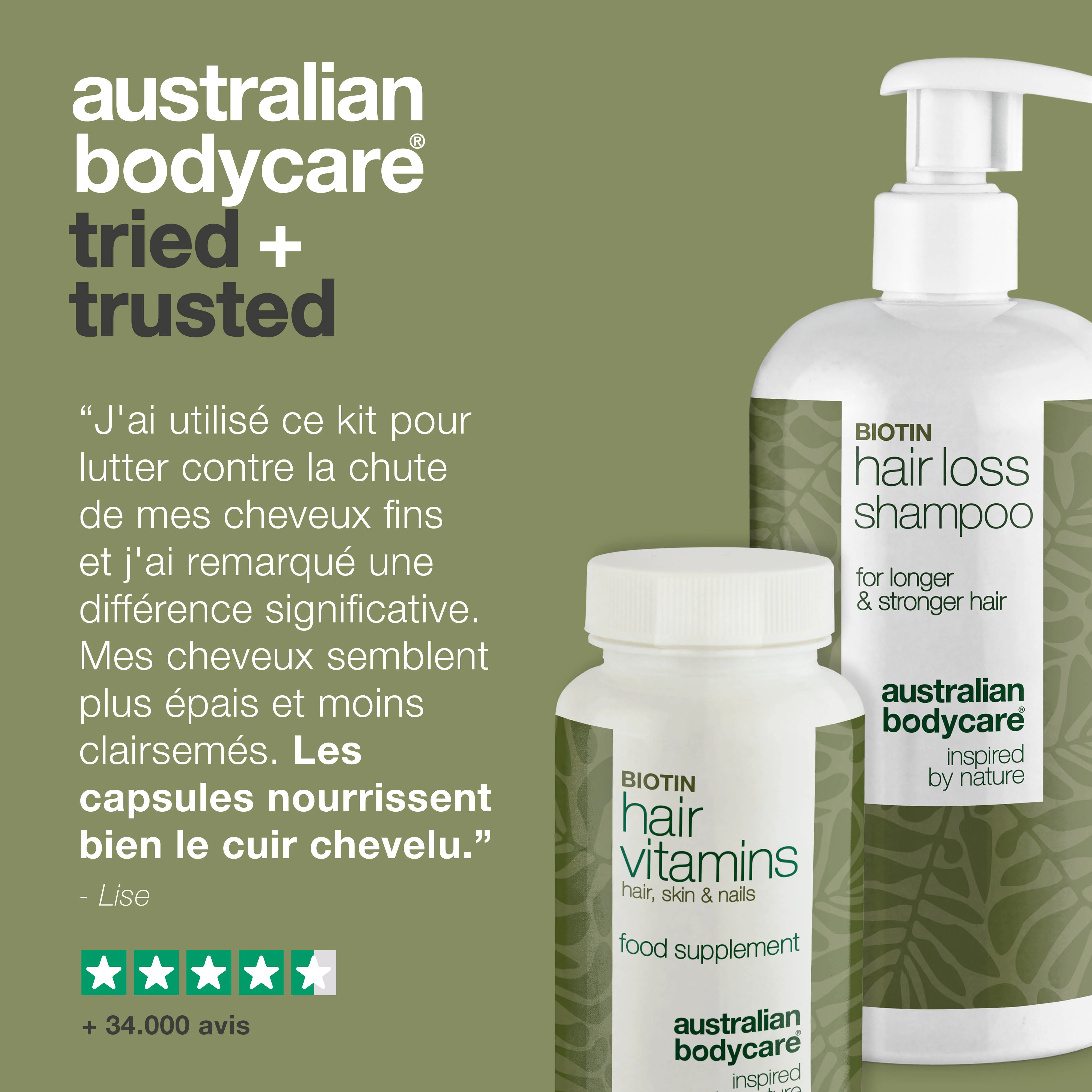 Kit shampooing et vitamines capillaires contre la perte de cheveux — Produits pour le soin des cheveux fins - Image 5