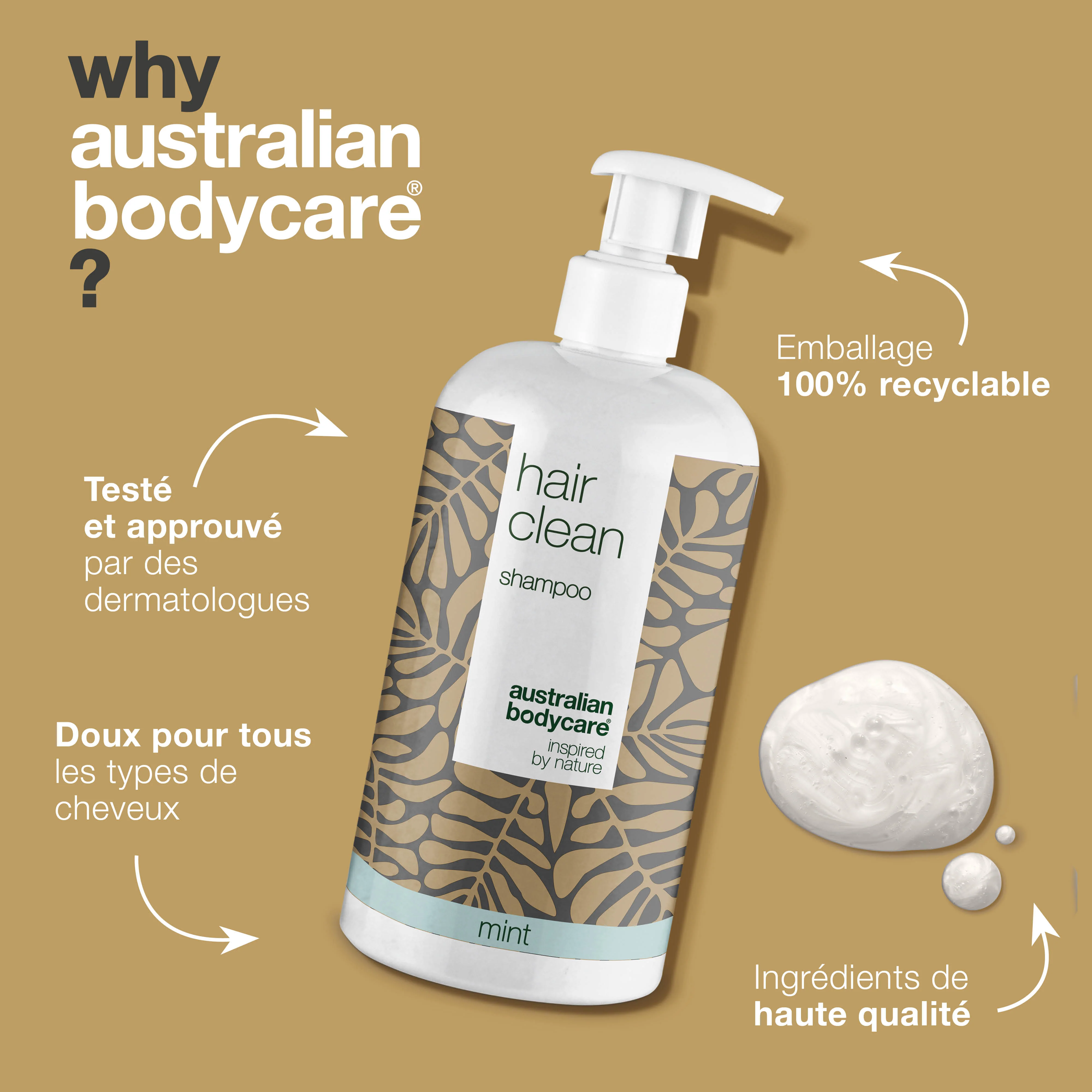 4 Shampooing pour 3 à l’huile de Tea Tree 500 ml Menthe - offre groupée — Offre groupée avec 4 shampooings (500 ml) : Huile de tea tree et menthe - Image 4