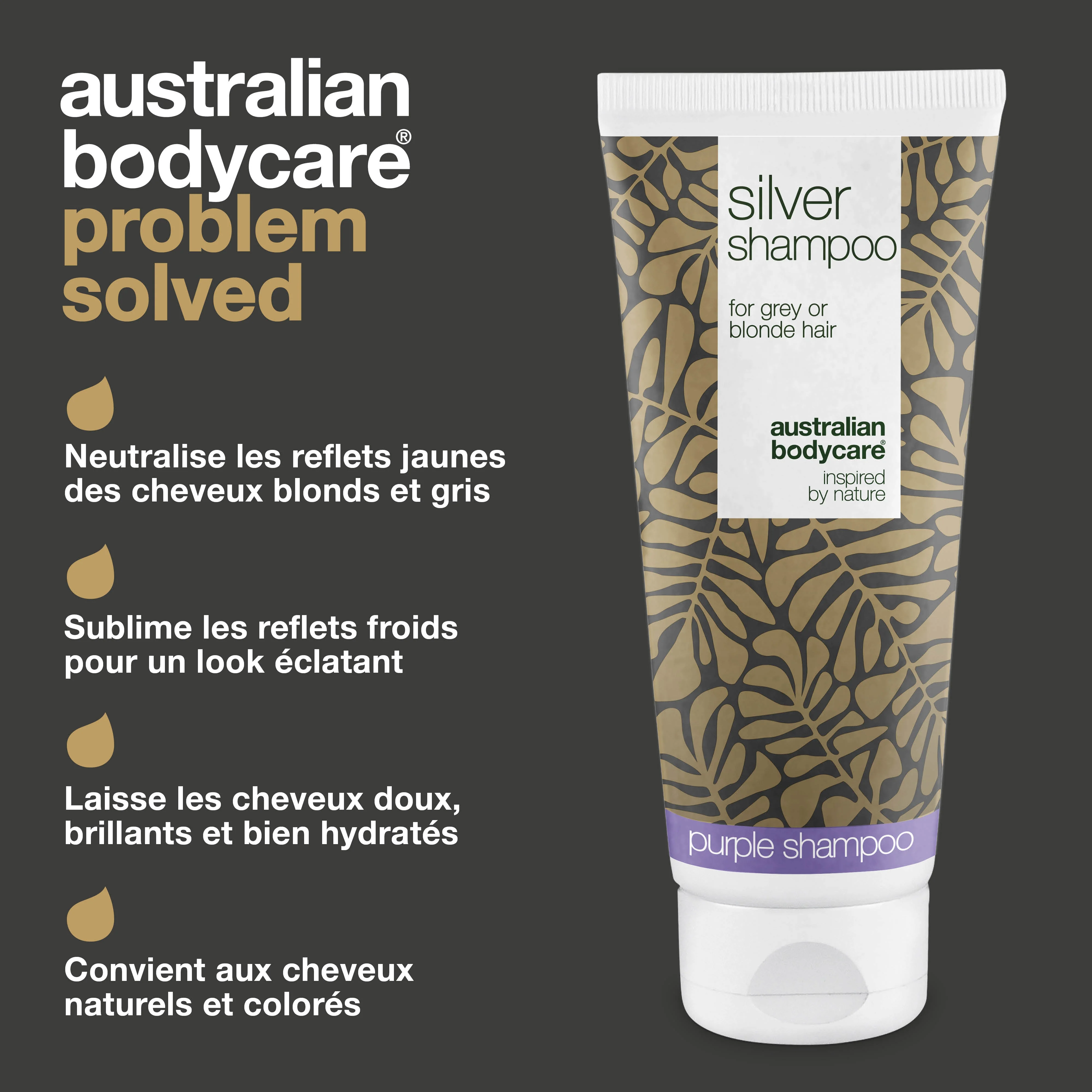 Silver Shampoo – Pour des cheveux blonds et gris frais et éclatants — Silver Shampoo réduit les reflets jaunes et améliore les tons froids. Idéal pour cheveux blonds et gris. - Image 3
