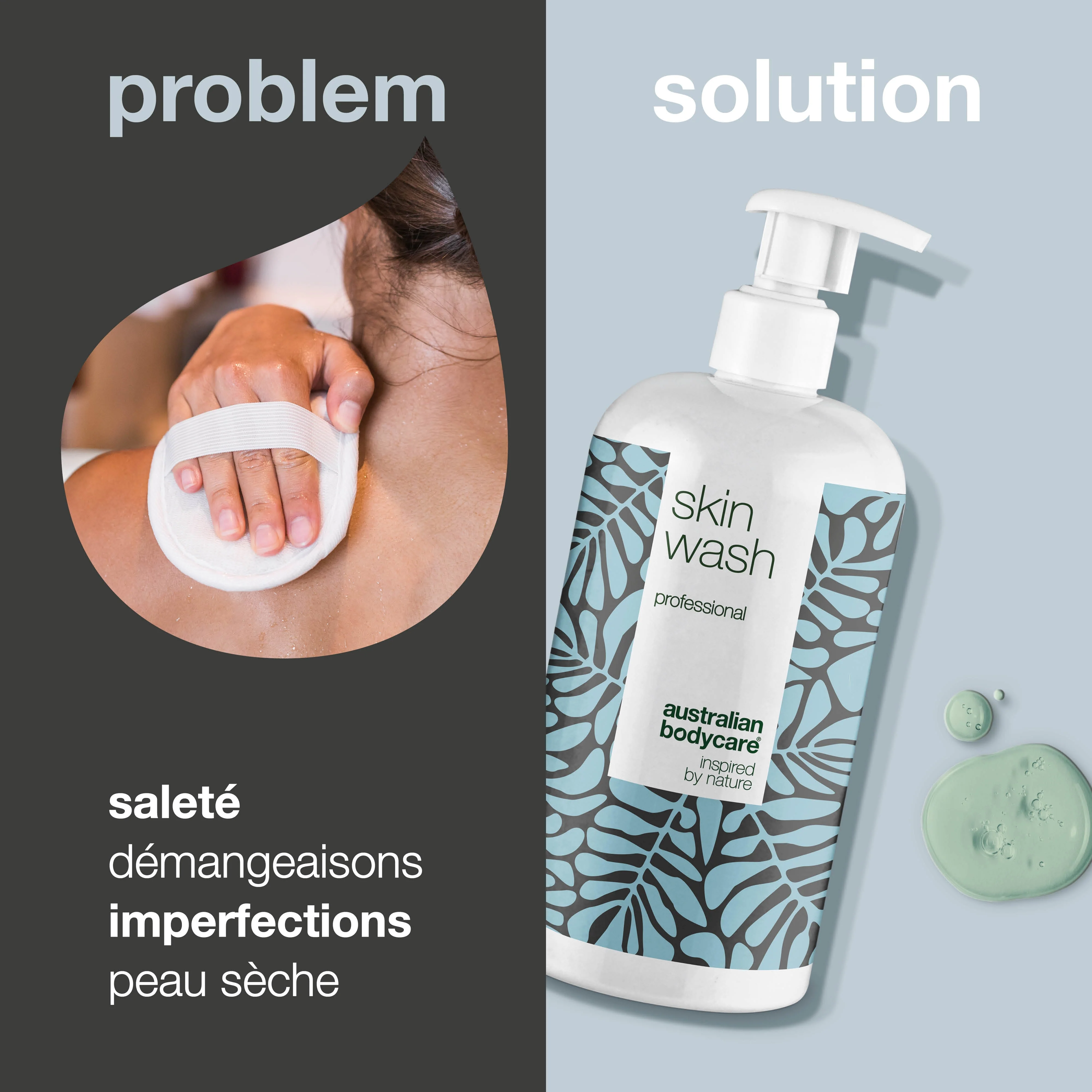 Professionnel Nettoyant pour la peau à l'huile de tea tree — Gel douche professionnel contre les boutons et la peau impure - Image 2