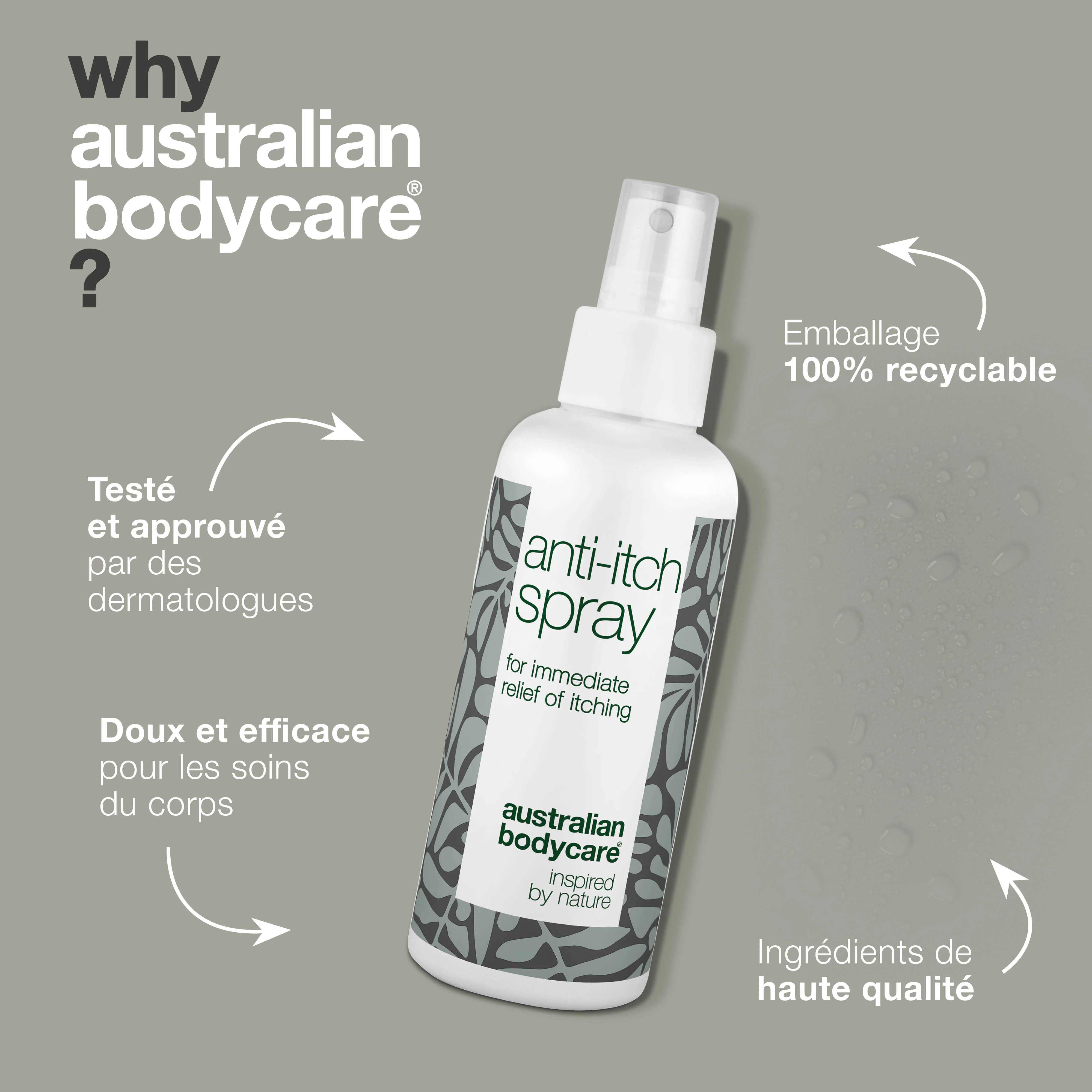 Spray pour lutter contre la peau irritée qui démange — Spray apaisant et calmant pour la peau irritée et les démangeaisons. - Image 4