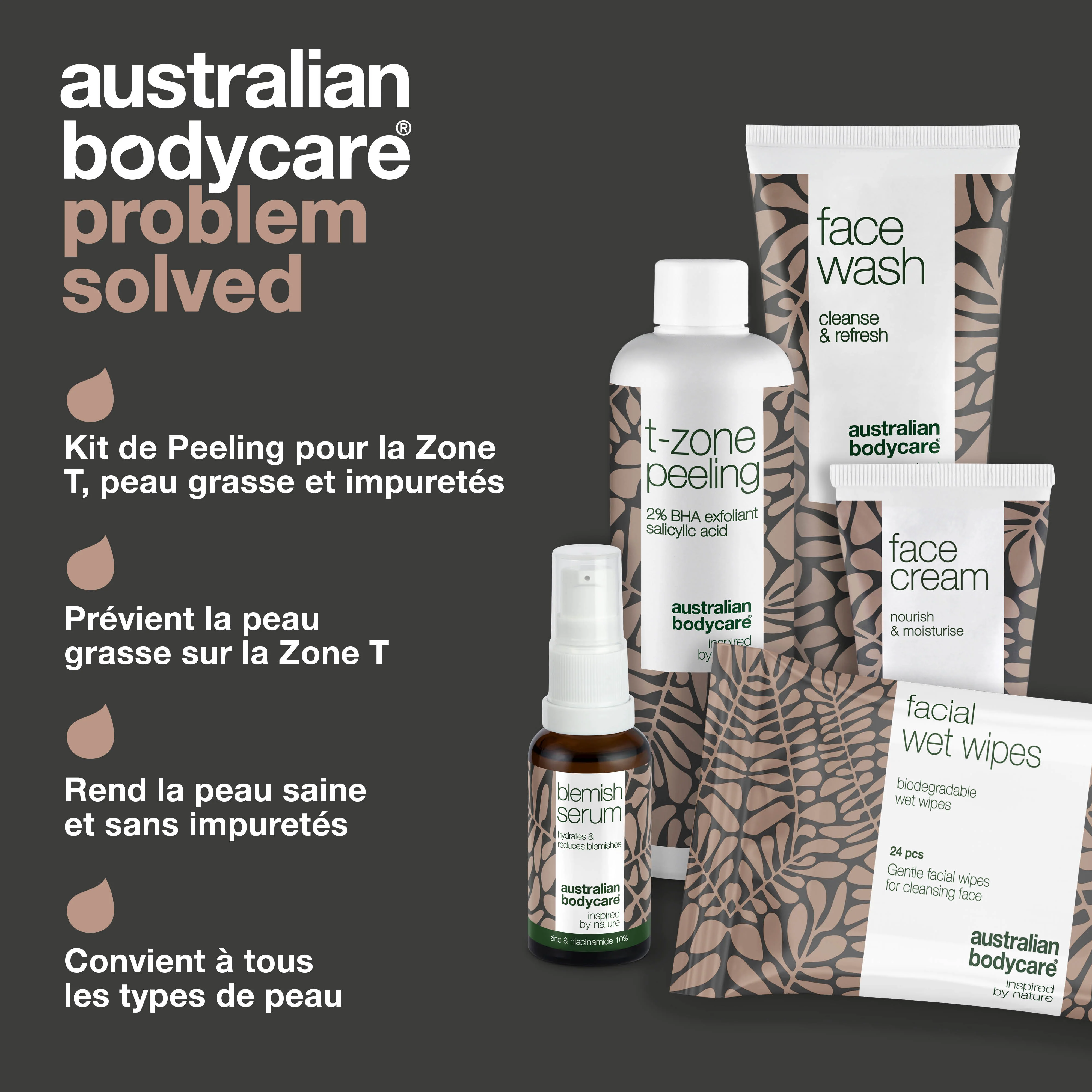 Kit complet de peeling pour la zone T — Contrecarre et prévient la peau grasse sur la zone T - Image 3