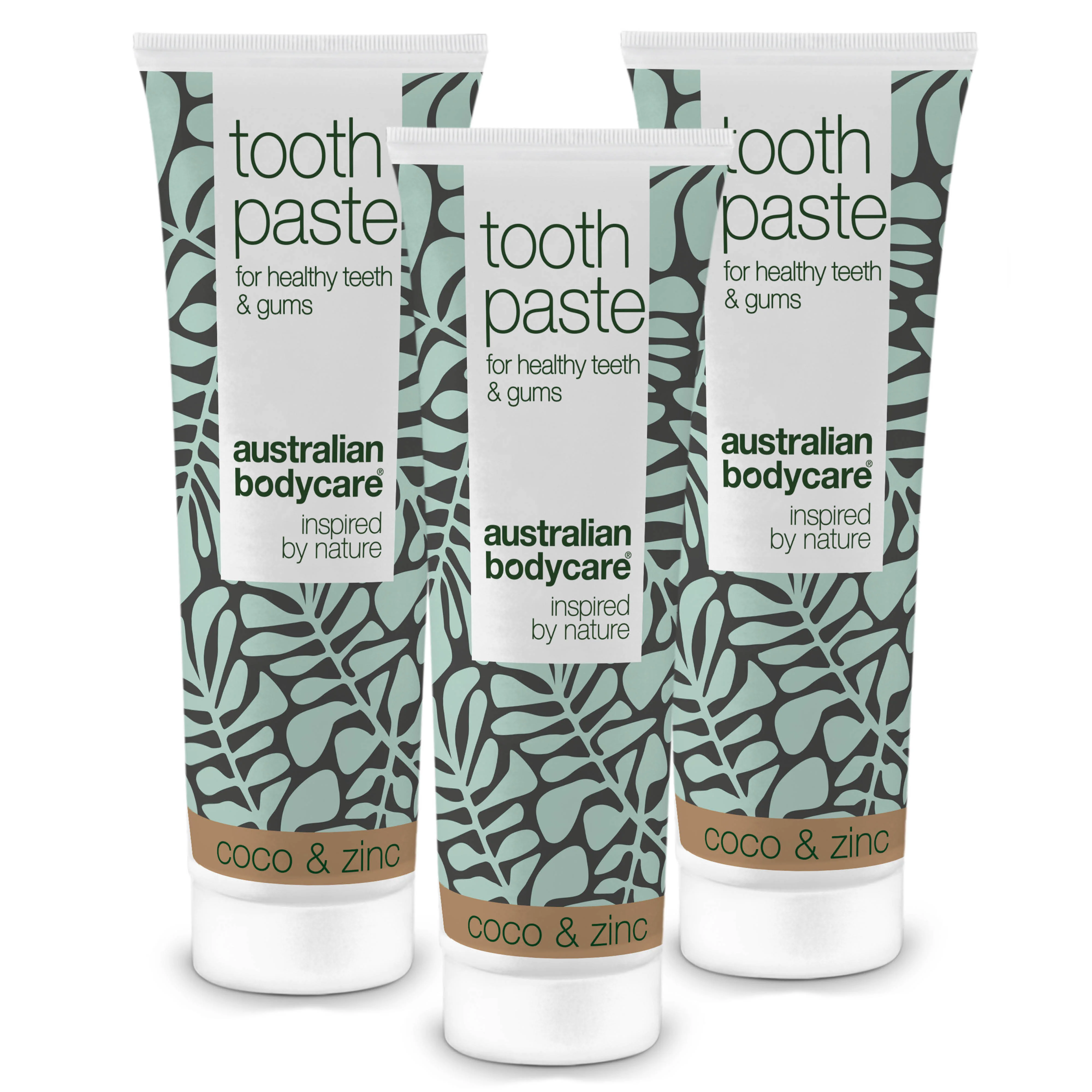 3 Dentifrice à l'huile de tea tree, noix de coco et zinc — Pour le traitement quotidien des maladies parodontales, des mycoses et de la gingivite