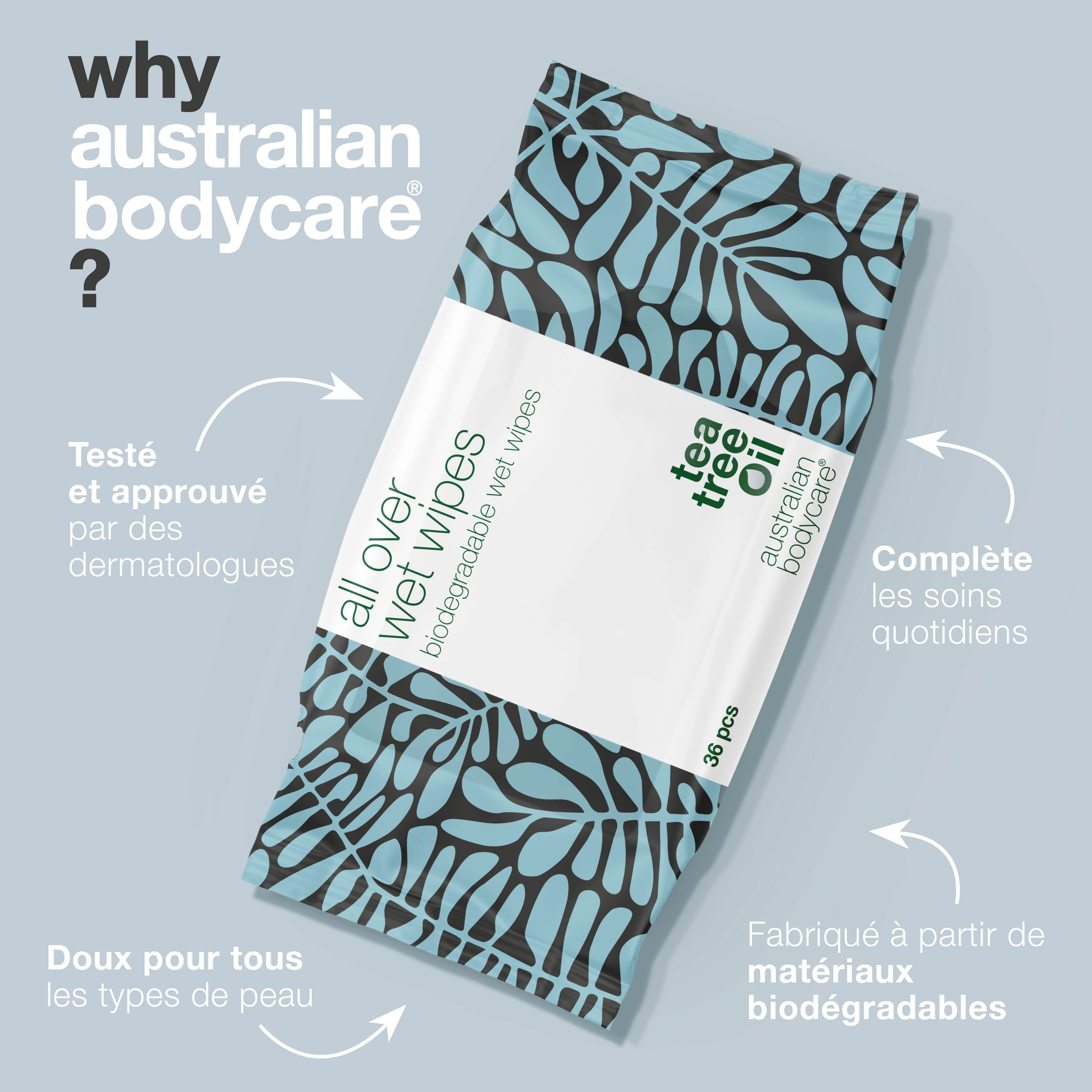 Lingettes démaquillantes microfibre à l'huile de tea tree (36 pièces) Un produit efficace pour nettoyer et rafraîchir la peau - Image 4