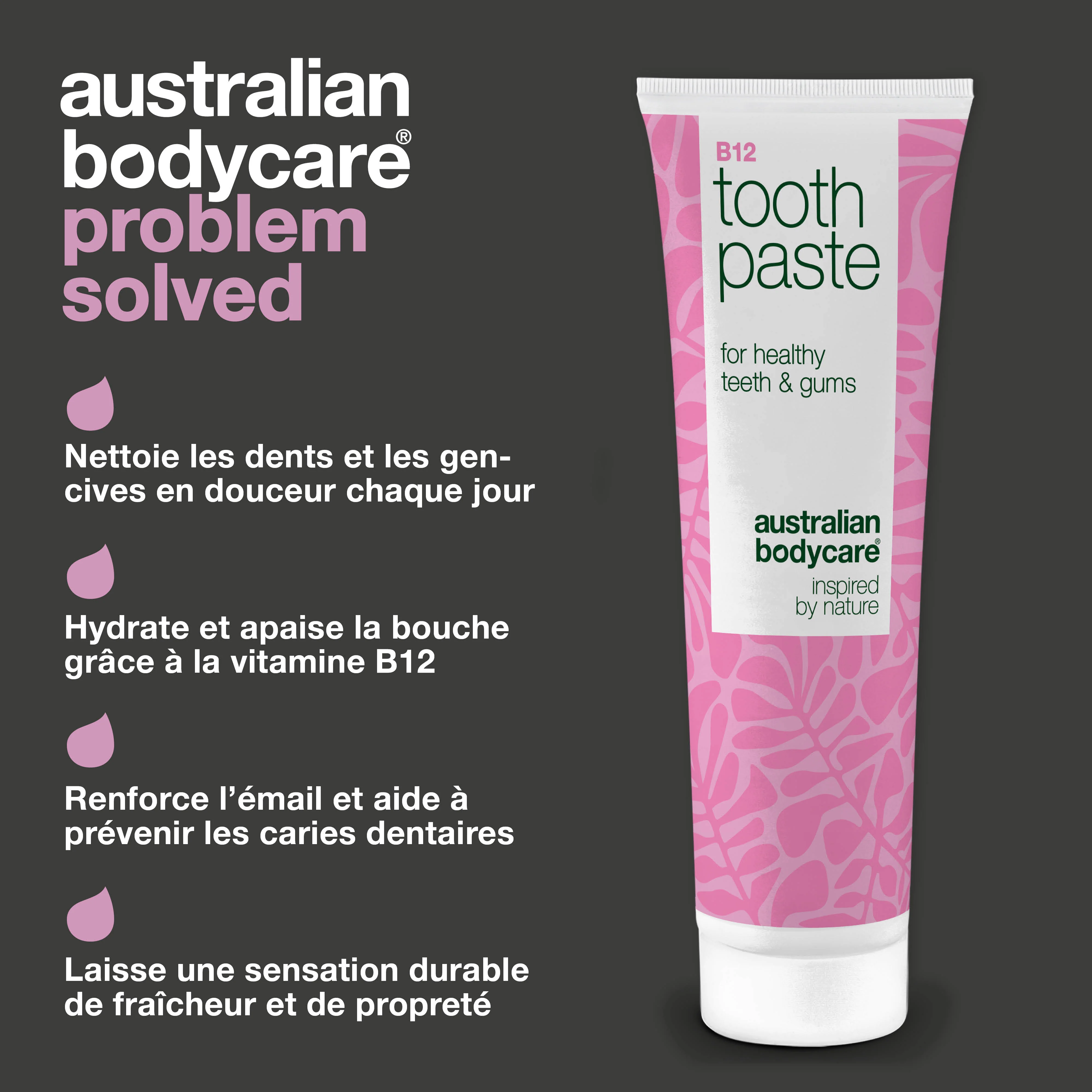 Dentifrice Vitamine B12 – contre la bouche sèche et l’irritation — Dentifrice Vitamine B12 pour dents fortes et haleine fraîche. Protège les gencives avec B12, fluorure et huile de citron. - Image 3