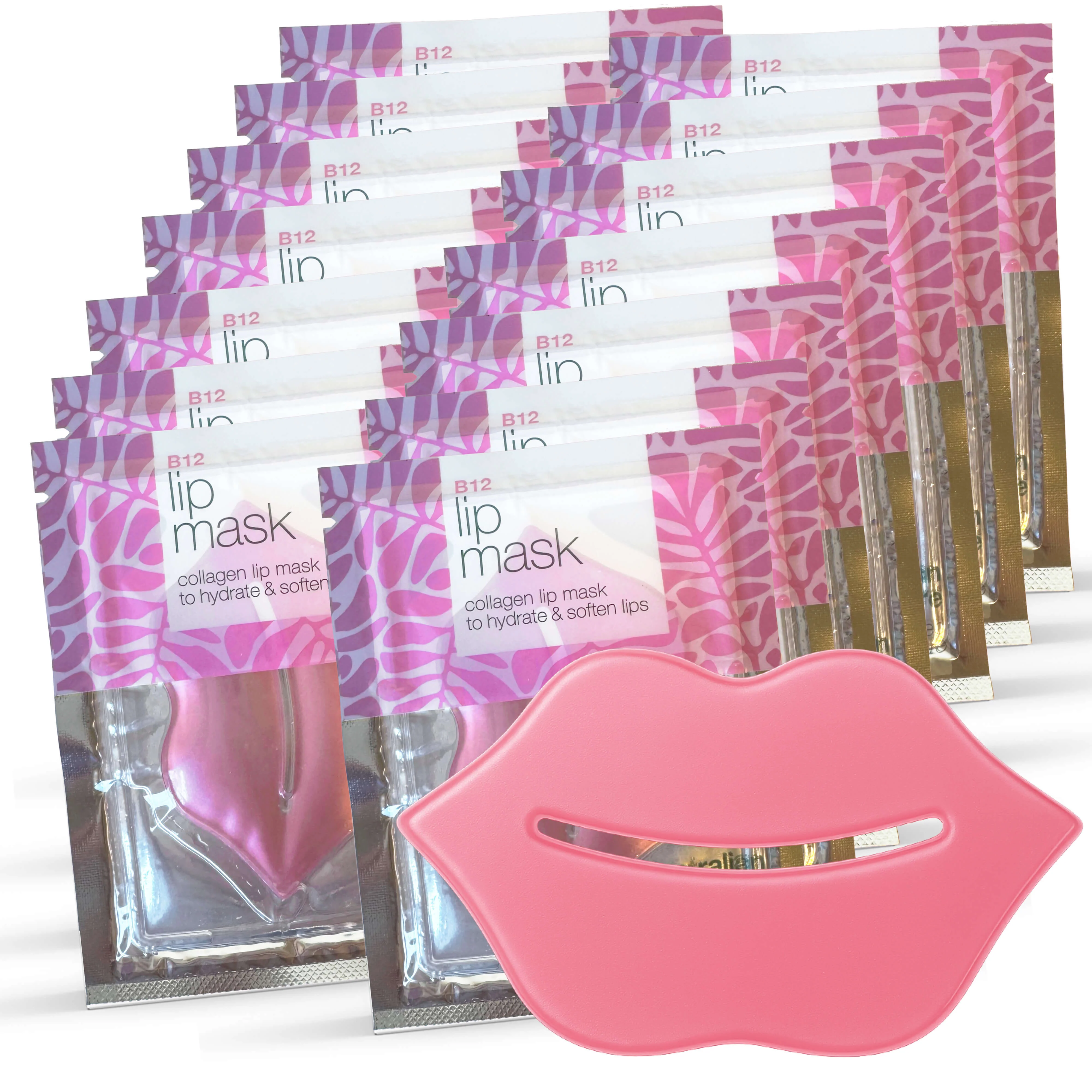 Masque lèvres pour lèvres sèches et gercées – avec B12 — Masque lèvres pour lèvres sèches et abîmées. Hydrate et régénère avec B12, collagène et acide hyaluronique. - Image 9