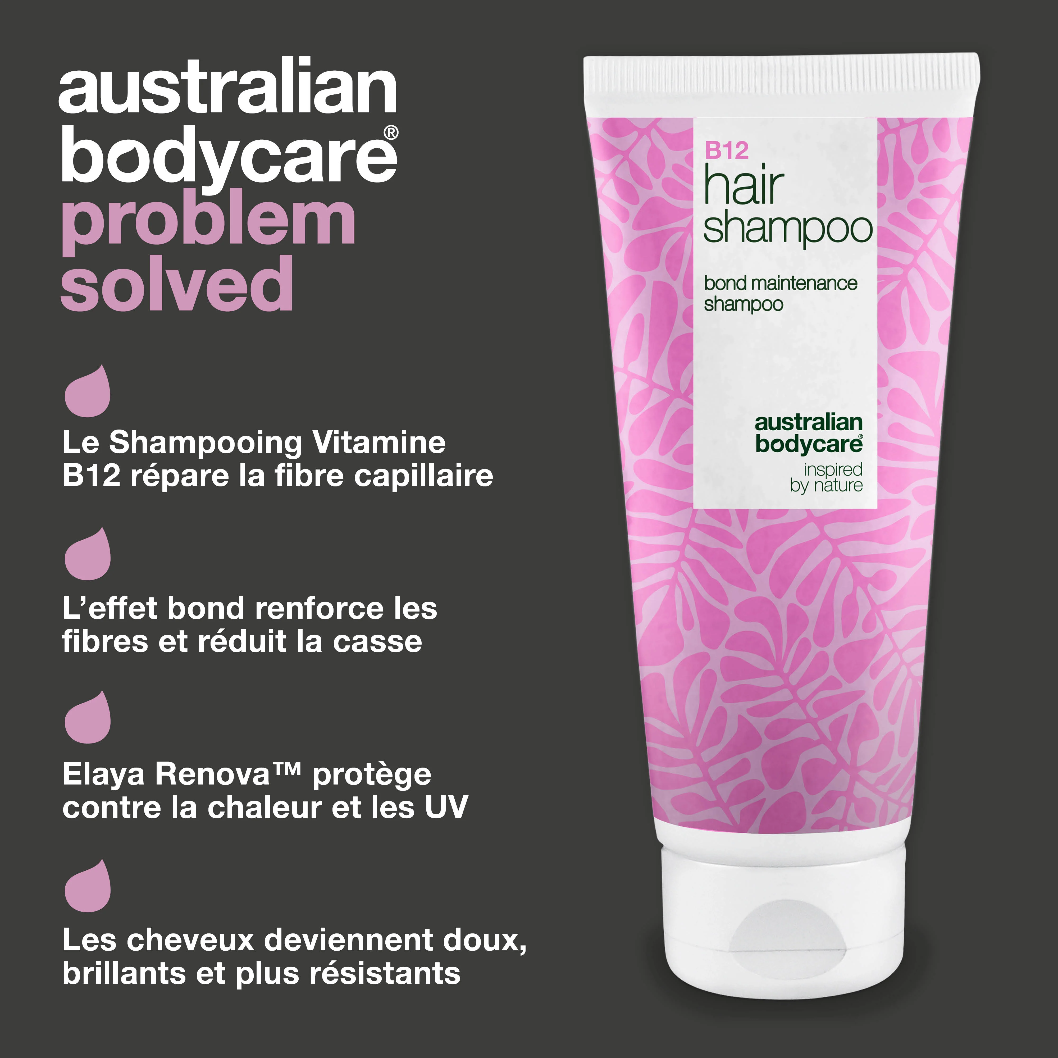 Shampooing Vitamine B12 – répare et renforce les cheveux abîmés — Shampooing Vitamine B12 nourrit et protège les cheveux secs grâce à l’effet bond. Contient Vitamine B12, Elaya Renova™ et Glycérine. - Image 3